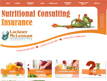 Tablet Screenshot of nutritionalinsurance.com